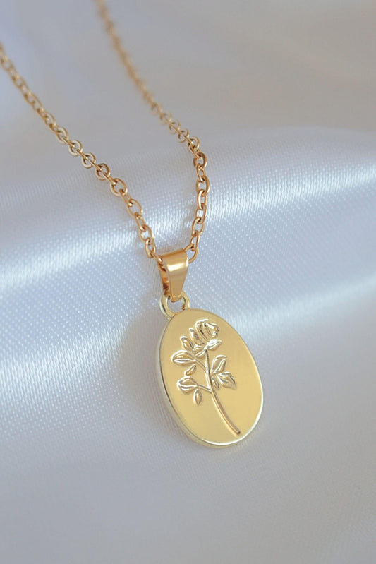 “Bouquet de Roses” 24K Classy Floral Necklace